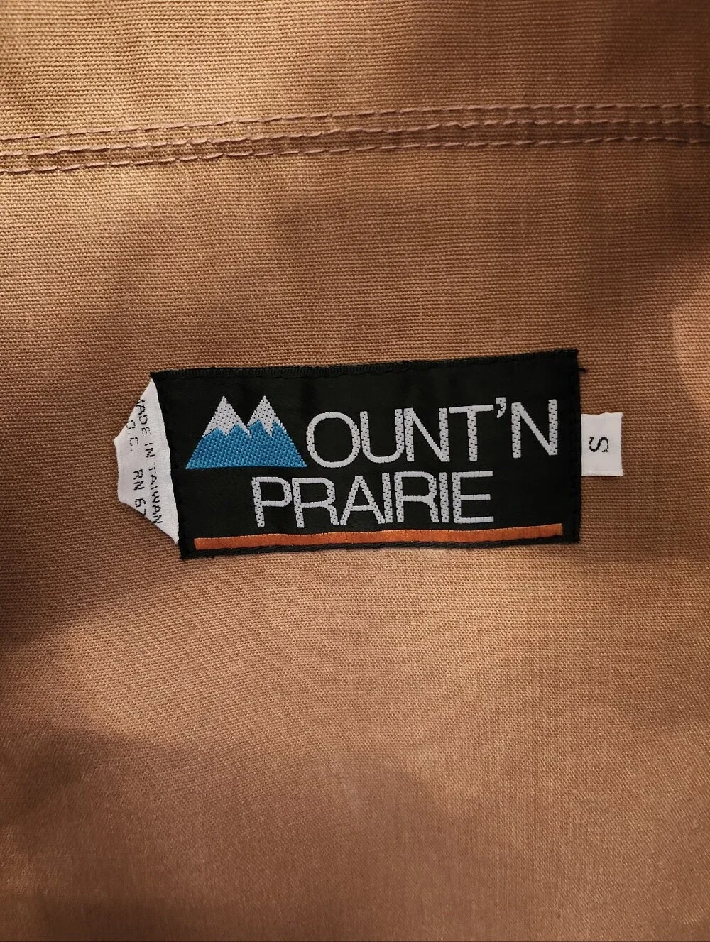 Vintage Mountain Prairie Tan Gaming Vest Size Small